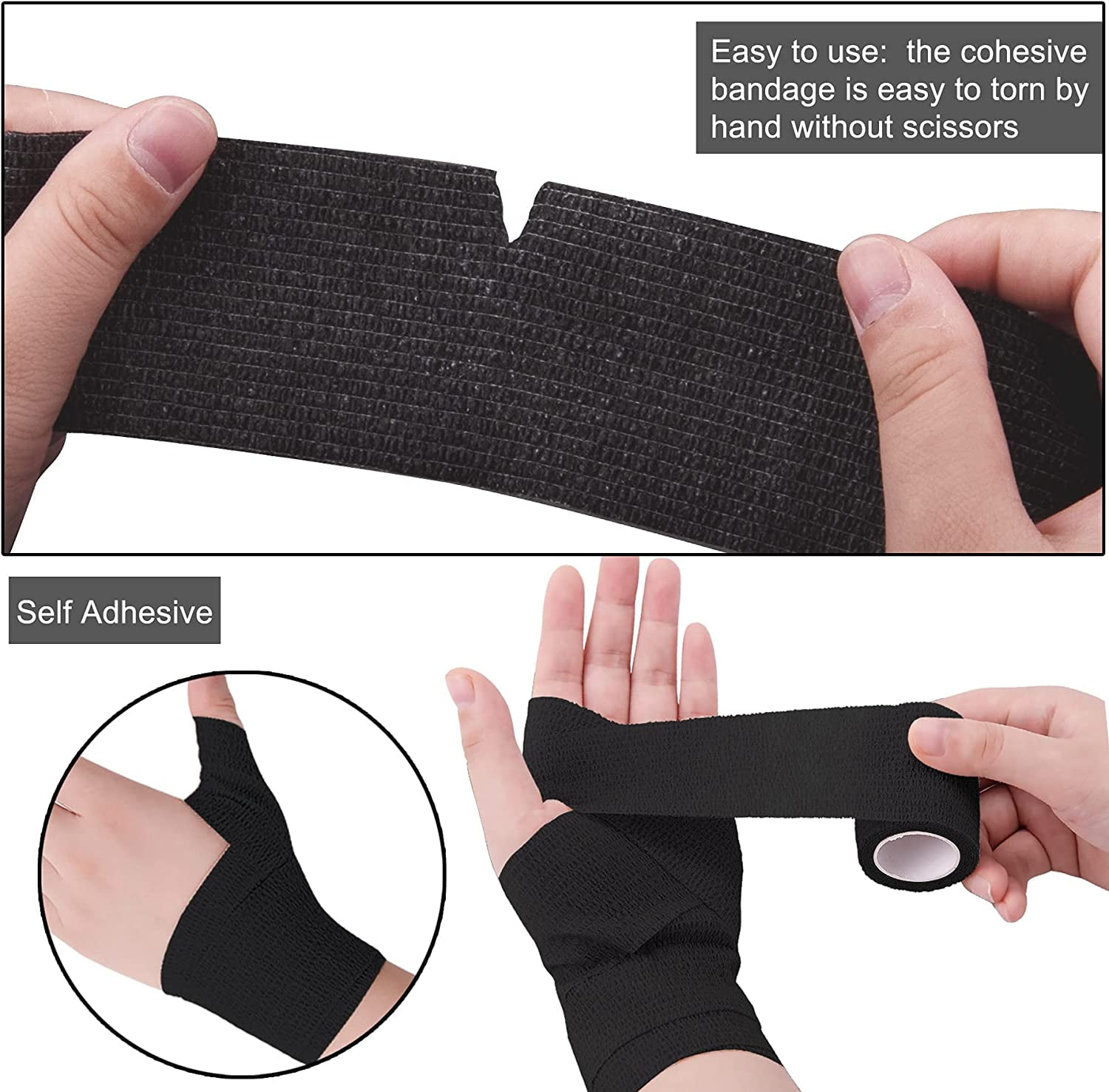 40 Rolls Self Adherent Wrap 2 Inch Self Adhesive Bandages Wrap Tape Stretch Bandage Self Stick Bandage Wraps for Wrist Ankle Swelling Sprains(20 Colors)