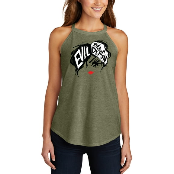 Evil By Design - Juniors High Neck Tank Top