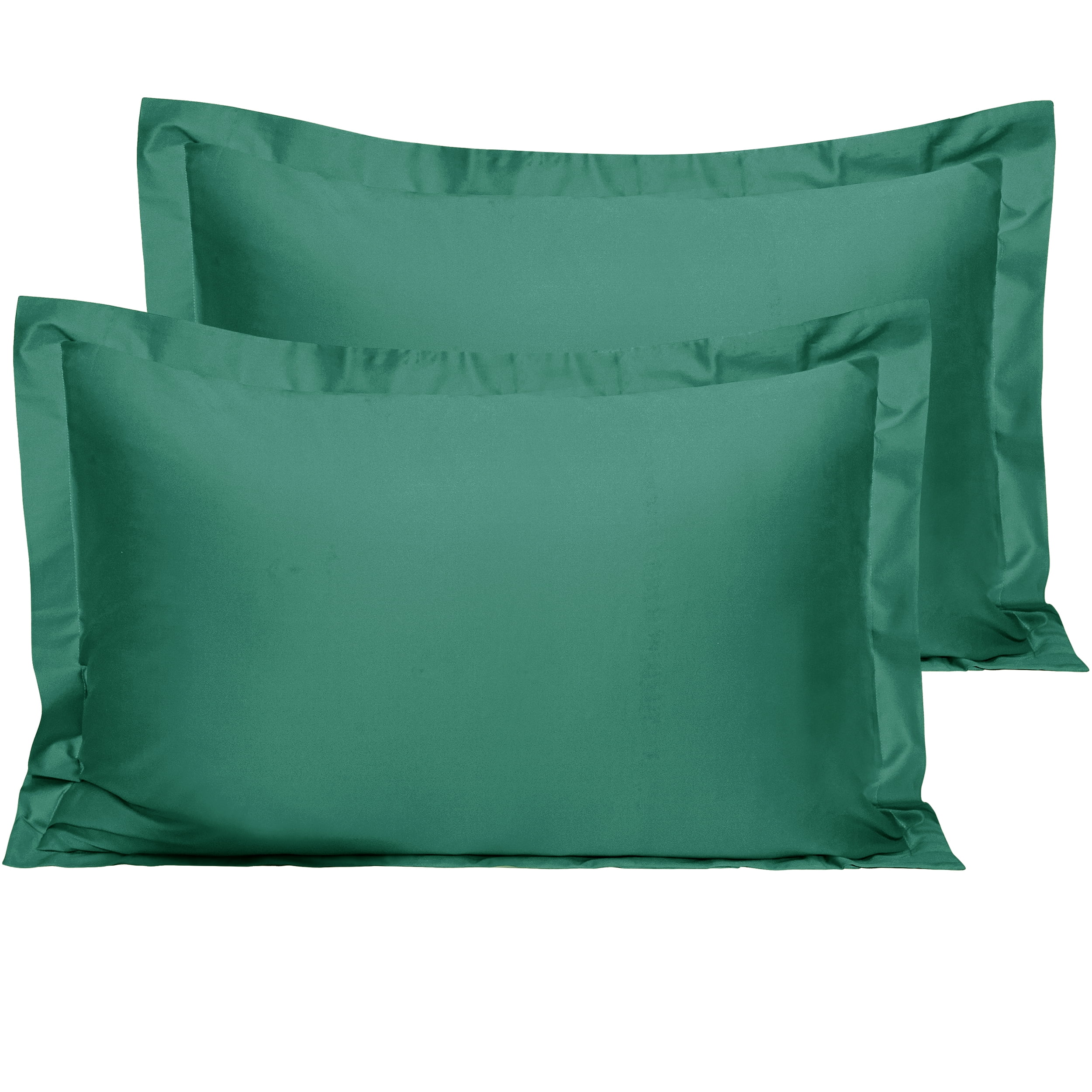 NTBAY 2 Pack 1800 Thread Count Cotton Standard Pillow Shams, Super Soft and Breathable Oxford