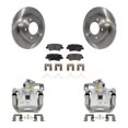 thumbnail image 1 of Transit Auto Rear Disc Brake Caliper Rotors and Semi-Metallic Pads Kit for Car Kia Forte Hyundai Forte5 Veloster Elantra GT KC8-100623P, 1 of 11
