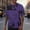 Purple, variant on Generic Mens Fashion Printed Tee Shirts Casual Loose Fit Short Sleeve Pullover Tops Plus Size Crewneck Tee Sports Tees