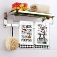 thumbnail image 6 of Nightmare Christmas Towels, Nightmare Christmas Kitchen Bathroom Decorations, 2 Pack Funny Holiday Hand Towels Dish Cloths for Women Men, Jack Sally Gothic Home Decor Party Favors, 6 of 7