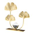 thumbnail image 4 of Wrought Iron Leaves Statue Leaf Sculpture Crafts Livingroom Desktop Ornament Ginkgo Leaf, 4 of 8