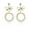 UE0500, variant on Elegant Rainbow Gemstones Earrings Secure Push Back Closure Sophisticated Alloy Day To Night Conversion Jewelry