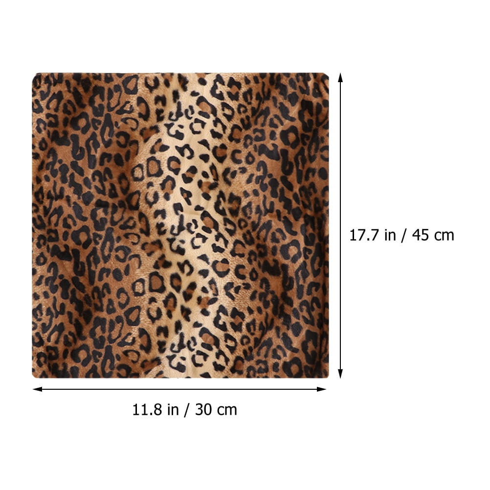 2Pcs Leopard Pillowcase Plush Pillowcase Decorative Pillow Cover for