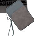 thumbnail image 4 of Tablet Bag Nylon Carry Case Portable Waterproof Laptop Sleeve Dust Proof Protective Earphone Pocket Replacement for iPad 7.9-8.4 Inch Gray, 4 of 8