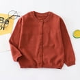 thumbnail image 2 of Karoyedx Toddler Baby Girl Boy Knit Football Sweater Long Sleeve Sweasthirt Fall Winter Clothes Football Outfit Brick Red Size,2-3 Years, 2 of 6