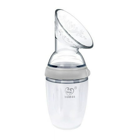 UPC: 9420060201802 | Haakaa (Generation 3) 9 oz. Silicone Breast Pump in Grey
