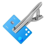 SHARE SUNSHINE Hole Punch 1/4 inch Hole Hand Held Hole Punch for Scrapbook Tab Paper ID Card PVC Card Badge Photos