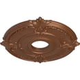 thumbnail image 3 of Ekena Millwork 18"OD x 4"ID x 5/8"P Attica Ceiling Medallion (Fits Canopies up to 5"), Hand-Painted Polished Copper, 3 of 6