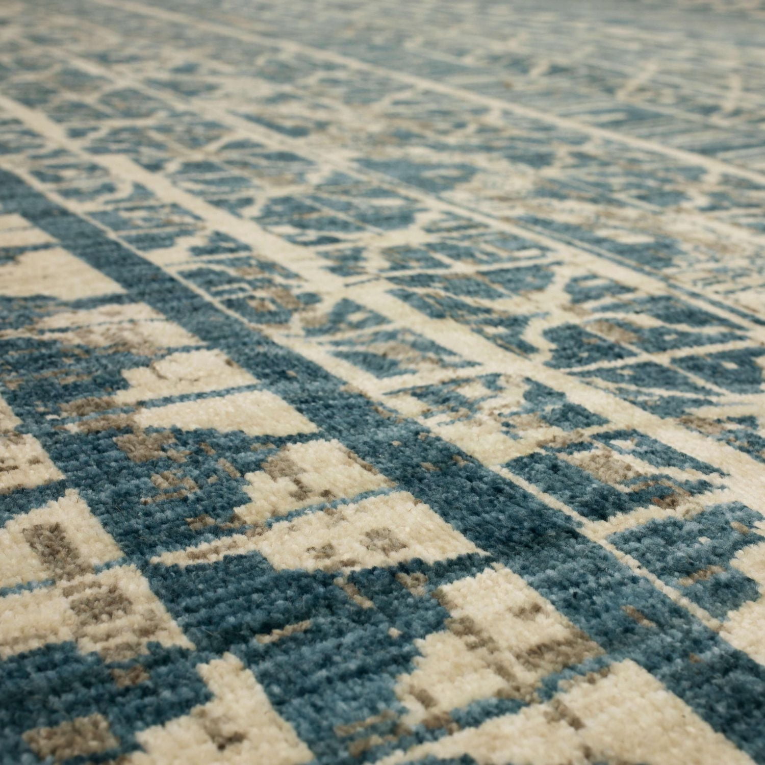 Mohawk Home Wilton Blue Polyester Area Rug