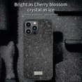 thumbnail image 2 of Funda de cuero con purpurina para iPhone 14 Pro, color rojo, 2 of 3