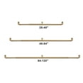 thumbnail image 4 of 2 Pack 1Inch Diameter Wrap Around Curtain Rods, 28-48Inch Adjustable Length Room Darking Curtain Rods with Aluminum Finials and Brackets, Warm Gold, 4 of 7