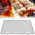 thumbnail image 4 of BBQ Net, Barbecue Grilled Grid Barbecue Tool Rectangle Barbecue Net, Restaurant Picnic Outdoor For Home, 4 of 8