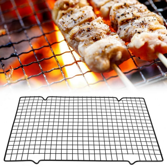 TICFOX Rectangle BBQ Grillage Grill Net Barbecue Grille Grille Camping en Plein Air Outil De Pique-Nique