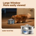 thumbnail image 3 of Fuente de agua para gatos IHOUONE de acero inoxidable de 2,6 L, silenciosa, 3 of 9