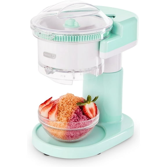 YANTON Shaved Ice Maker - Frozen Dessert Maker for Snow Cones, Slushies, Cocktails & More - Easy to Use & Clean - Space-Saving Design - Aqua