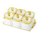 thumbnail image 1 of Plato de frutos secos, caramelos y nueces con tapa, Nordic, 6 tarros para galletas, porción dividida Blanco, 1 of 9