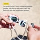 thumbnail image 3 of Smart Swim Goggles - Anti-Fog Swimming Goggles with UV Protection for Swim Training Devices - Adult Swimming Goggles and Fitness Trackers for Women an, 3 of 5