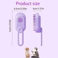 thumbnail image 3 of 3 in 1 Cat Steam Brush for Shedding & Grooming with Foldable Handle Pet Spray Hair Removal Comb Spritz Defur Comb for Cats Water Brush for Long & Short Haired Pets, 3 of 7