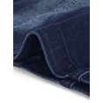 thumbnail image 6 of INSPIRE CHIC Women's Denim Skirts Zip Front Slim Fit High Waist Mini Jean Skirt XS Dark Blue, 6 of 7