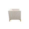 thumbnail image 2 of Sofá 2 cuerpos Navarra pata dorada - Beige Weik Contemporáneo, 2 of 6