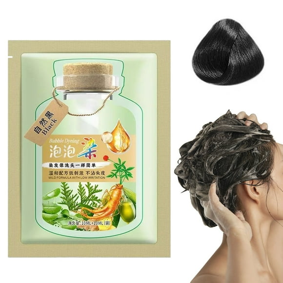 Easter Hair Dye - Hair Dye Plant Based Hair Dye Hair Color Shampoo Bubble Plant Hair Dye Natural New Botanical Bubble Hair Dye 30Ml, Easter Makeup Hair Coloring Products, Mother'S Day Gifts, A