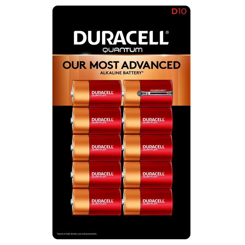 Product of Duracell Quantum D Batteries, 10 ct.