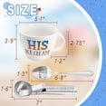 thumbnail image 4 of Set de cuencos para helados Dolficy His and Hers con cuchara, 4 of 6