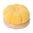 thumbnail image 3 of AMLESO Pumpkin Pin Cushion Compact Accessory Pincushion for Office Embroidery Table Yellow, 3 of 8
