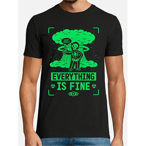 Nuclear boy t-shirtMens Unisex Funny Cotton Short-Sleeve T-Shirt