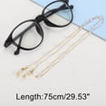 thumbnail image 4 of Unique Bargains 1 Pc Eyeglass Chain Glasses Chain Pearl Pattern 75cm L Gold Tone, 4 of 5