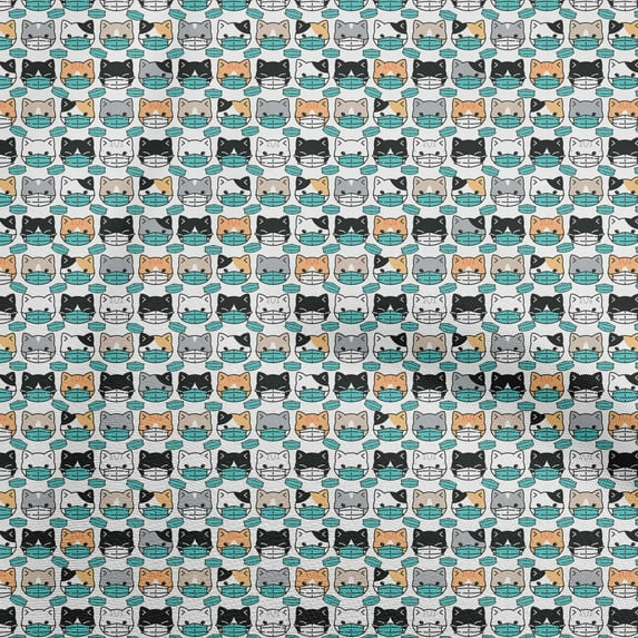 oneOone Viscose Jersey Turquoise Green Fabric Medical Dress Material Fabric Print Fabric By The Yard 60 Inch Wide