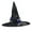 Black, variant on ZQUUVOU Women's Halloween Wrinkled Witch Hat Party Witch Hat Cloth Witch Hat Makeup Prop Purple