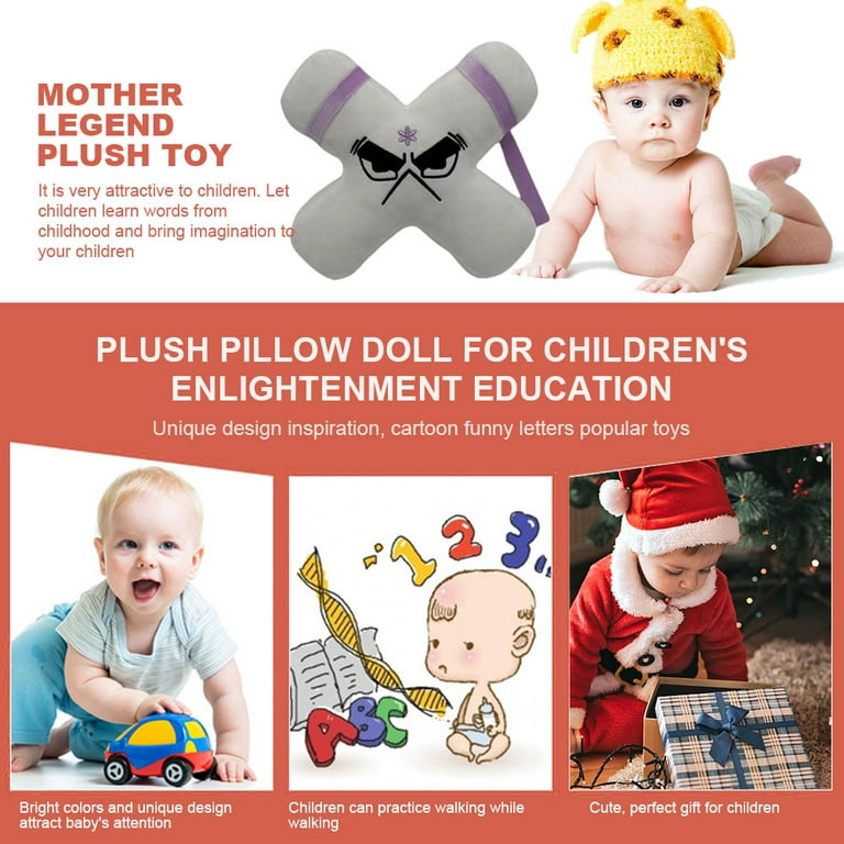 YFMHA Alphabet Lore Plushies Doll Soft Alphabet Lore Stuffed Dolls  Educational Letter Toys for Kids (X) 