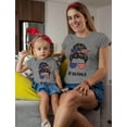 thumbnail image 4 of Mothers Day Gift Matching Shirts Mother and Daughter Mommy and Me T Shirts US Flag Mama Gray Medium, 4 of 7