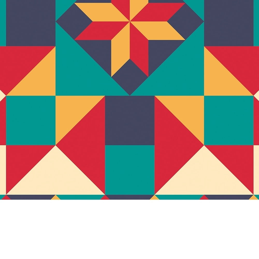 Geometric Deco Design-14"x14" Canvas Artwork 14 x 14