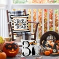 thumbnail image 4 of Halloween Pillow Covers 16x16 Set of 4, Trick or Treat Throw Pillow Covers Black Cat Pumpkin Pillowcase Happy Halloween Decorations Cushion Case for Home Living Room, 4 of 5