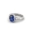 thumbnail image 1 of Natural Certified Blue Sapphire/ Neelam Gemstone Astrological Purpose Ring In 925 Sterling Silver For Unisex, 1 of 3