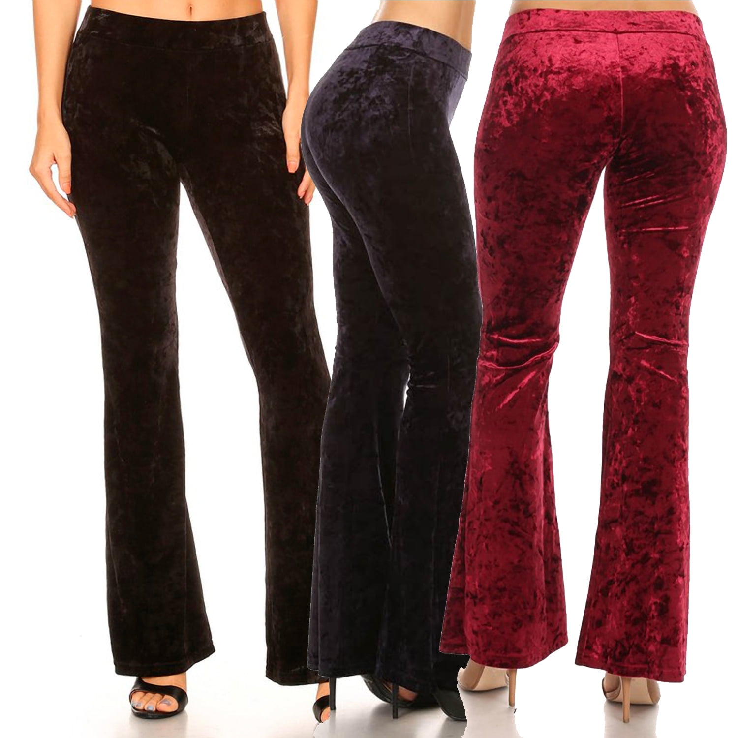 Icy Velvet Flare Pants - Walmart.com