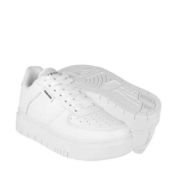 TENIS CASUALES DAMA PERUGIA 17500 SIMIPIEL BLANCO PERUGIA 17500