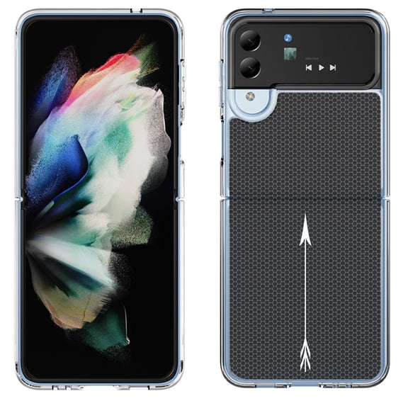 Shockproof Bumper Phone Case for Samsung Galaxy Z Flip 4 5G, by OneToughShield ® - Arrow