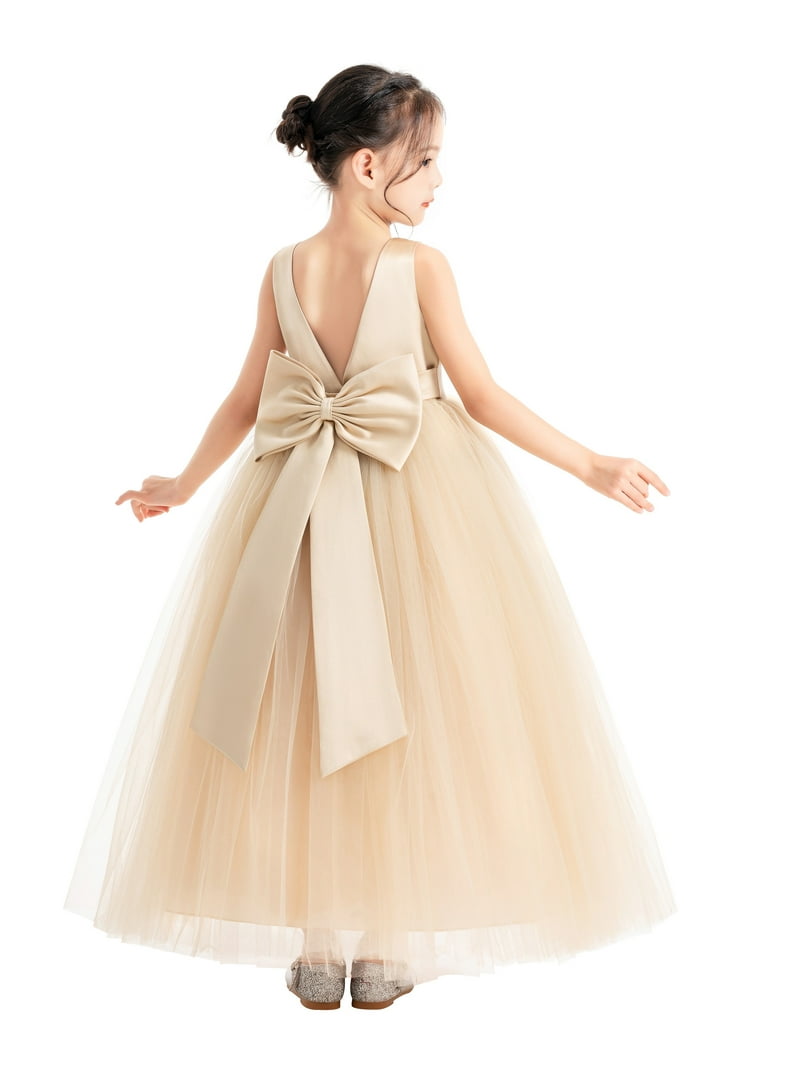 open lace back dress Yellow Converta Ballroom Dress main image 0