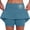 Blue, variant on FASHOFT Tennis Skirt For Women Mid Waist Fake Two Piece Skort With Functional Pockets Casual For Sports And Daily Wear Womens Athletic Skirts Black