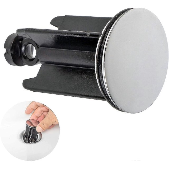 Universal Bathroom Sink Stopper 40 Mm,chrome,made Of Brass,with Rubber Seal,height Adjustable,rustproof And Waterproof