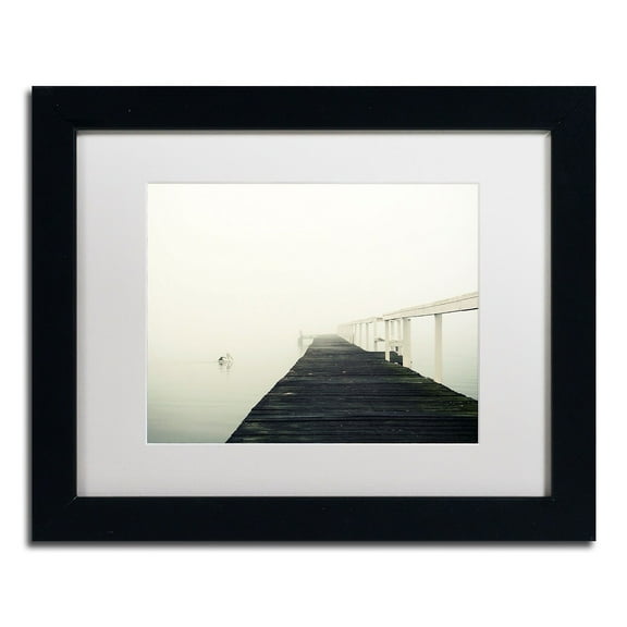 Trademark Fine Art "No View" Canvas Art by Beata Czyzowska Young, White Matte, Black Frame