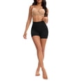 thumbnail image 2 of INSPIRE CHIC Women's High Waisted Boyshorts Underwear Soft Stretch Seamless Control Panties for Under Dresses S Black, 2 of 5
