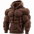 thumbnail image 2 of GFHFHITJ Chandail à Capuchon en Flanelle Vintage pour Hommes, Coupe Ajustée, en Molleton, Style de Rue, Chaud, 2 of 6