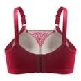 thumbnail image 3 of Samickarr Wireless Support Bras for Women Full Coverage Gathered Push Up Lace Bras Wirefree Breathable Comfort Underwear Bralettes Adjustable Shoulder Strap Daily Bras, 3 of 8
