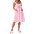 thumbnail image 2 of INSPIRE CHIC Women's Shower Towels Cover Up Wrap Wearable Bathrobe Around Towel Straps Spa Body Robe XL Pink, 2 of 6